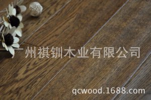 <b>外贸出口格林韦圣仿古染色 实木多层复合白橡木地板</b>