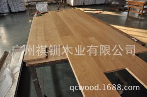 <b>出口190mm宽 三层UV油本色平扣 实木复合橡木地板</b>